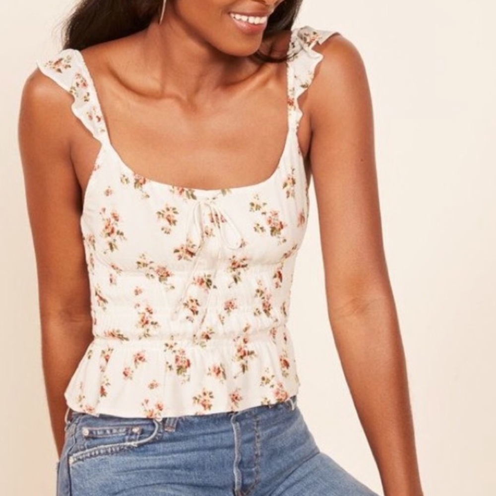 Reformation Floral Top